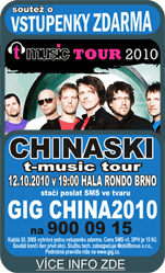CHINASKI t-music tour (12. 10. 2010)