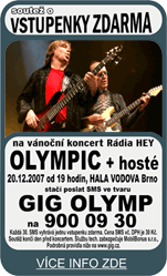 vánoční koncert Radia HEY - OLYMPIC + hosté (20. 12. 2007) - ZRUŠENO