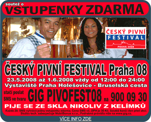 ČESKÝ PIVNÍ FESTIVAL Praha 08 (23. 5. až 1. 6. 2008 )