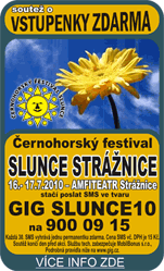 Černohorský festival SLUNCE STRÁŽNICE (16.- 17. 7. 2010)